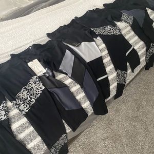 5 pair lot - Nwt 90 degrees by reflex Capri leggings